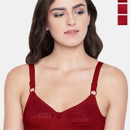 Bodycare Pack Of 3 Women Self Design Cotton Half Coverage  Bra-picture-6