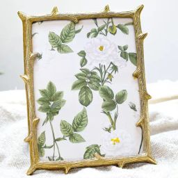 BEHOMA Home Collection Gold Metal Twig Photo Frame-32