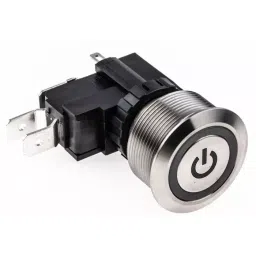 RS PRO Illuminated Push Button Switch Maintained 25.2 mm SPDT White LED 250/125 V AC, 1758796-picture-18
