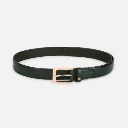 Allen Solly Green Leather Textured Waist Belt-83