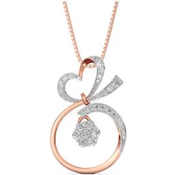 Joyalukkas 18k Rose Gold & Diamond Heart's Desire Chain Pendant for Women-image-45