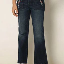 VERO MODA GIRL Blue Embroidered Jeans-image-73
