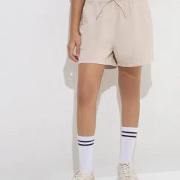 Y&F Kids by Westside Light Beige High-Rise Denim Shorts-image-98