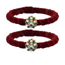 Vidhya Kangan Maroon Brass Bangles-image-96
