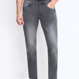 Allen Solly Grey Cotton Slim Fit Jeans-image-59