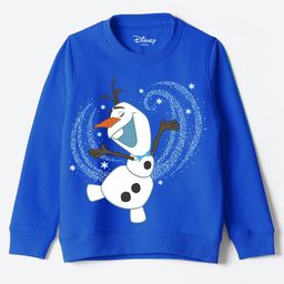 YK Disney Girls Graphic Printed Round Neck Cotton Pullover Sweatshirt-picture-32
