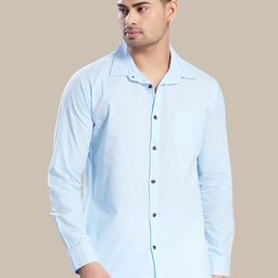 DIVISIVE Men Club Slim Fit Solid Spread Collar Cotton Casual Shirt-image-69
