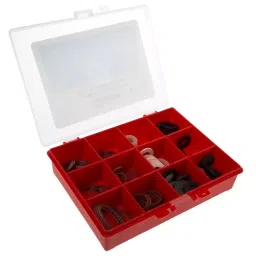 RS PRO 100 x Washer & Seal Kit, 12 Compartment, Kit Content 1/2 in Ball Valve Washer,Hose, 4008317-31