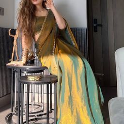 Being Naari Solid Embellished Beads and Stones Saree With Blouse Piece-picture-13