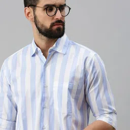 Eleni Trendz Men Striped Casual Shirt-picture-6