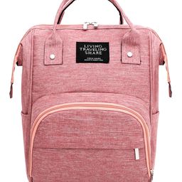 Bembika Diaper Bags For Mom And Dad Kids Diaper Bags For Travel Backpack- Textured Pink-image-18