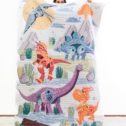 Zookeeper Dino Goes To School Quilt Multicolour-22