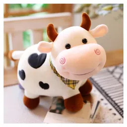 Tickles Smiling Face Cow Soft Stuffed Plush Animal Toy for Kids Boys & Girls Multi Colour - Height 30 cm-picture-25