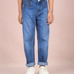 CRIMSOUNE CLUB Cotton Mild Washed Jeans - Blue-picture-20