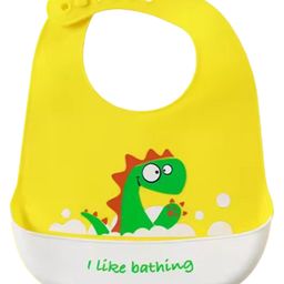 Chinmay Kids Light Weight, Waterproof, Easy-Wipe Unisex Silicone Baby Bib for Feeding & Weaning-image-93