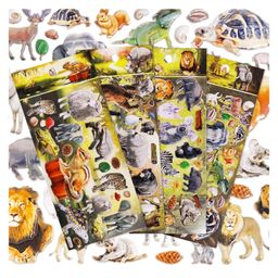 FunBlast 3D Animal Figure Kawaii Stickers Set Pack of 4 Sheets-image-75