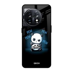 QRIOH Pew Pew Glass OnePlus 11 5G Glass Back Case Mobile Accessories-image-47
