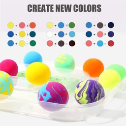 Oskart Bounce Clay 12 Different Color Fluffy Foam Clay with Tools Pack of 12 - Multicolor image 3