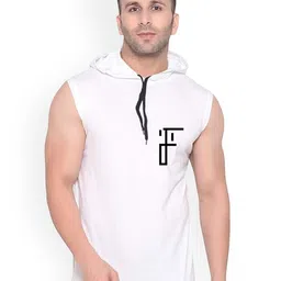 Fashnobic Men If You Can Dream Back Printed Hooded Gym Vest FB-106_W_Back_pt-278-White-image-44