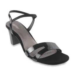 Metro Black Sling Back Sandals-picture-43