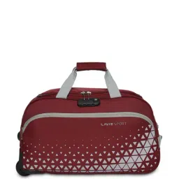 LAVIE SPORT Arrow Red Polyester Printed Duffle Trolley Bag - 53.5 Ltrs-image-43