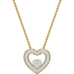 Kisna Diamond & Gold Jewellery 14k within You Heart Pendant-image-13