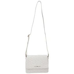 Tommy Hilfiger Optic White & Fawn Logo PU Sling Handbag-37