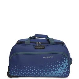 LAVIE SPORT Arrow Navy Polyester Printed Duffle Trolley Bag - 53.5 Ltrs-image-74