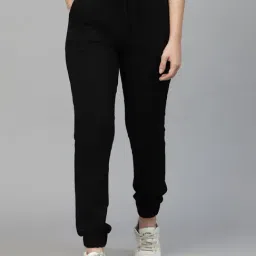 Strong & Brave Black Cotton Regular Fit Joggers-image-75