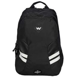 Wildcraft Jet Black Polyester Solid Laptop Backpack - 30 Ltrs-45