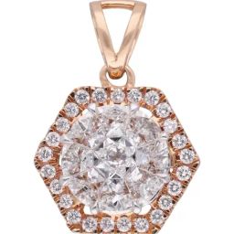 crash.club By CKC 18k Gold & Diamond Hexagonal Halo Pendant-image-50