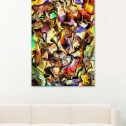 999store Multicolor Colorful Dimensional Abstract Canvas Painting-41