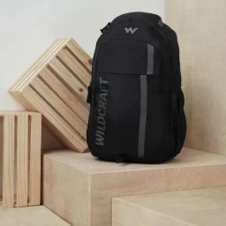 Wildcraft Lunar Black Polyester Solid Laptop Backpack - 25 Ltrs-28