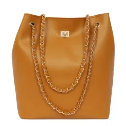 Bagsy Malone Brown Solid Medium Shoulder Handbag-image-92