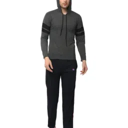 Vimal Jonney Dark Grey & Navy T-Shirt & Trackpants-image-60