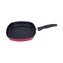 Nirlon Red Aluminium Non-Stick Square Grill Pan-picture-4