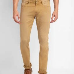 Spykar Beige Cotton Slim Fit Jeans-image-32