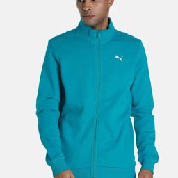 Puma Turquoise Cotton Slim Fit SweatShirt-image-52