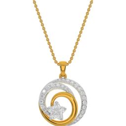 Kisna Diamond & Gold Jewellery 18k Shining Star Pendant-image-31