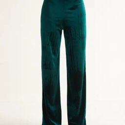Cover Story Green Regular Fit High Rise Trousers-image-26