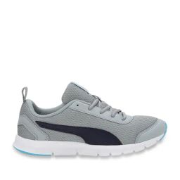 Puma Kids Racer JR IDP Quarry Grey & Blue Training Shoes-image-66