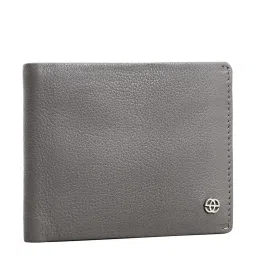 Eske Otis Grey Textured Bi-Fold Wallets For Men image 2