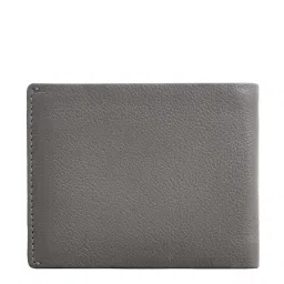 Eske Otis Grey Textured Bi-Fold Wallets For Men image 4