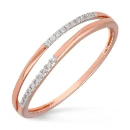 Malabar Gold and Diamonds 18k IGI Certified Diamond Rose Gold Ring for Women-picture-26