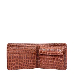 Eske Ren¿ Tan Textured Bi-Fold Wallets For Men image 5