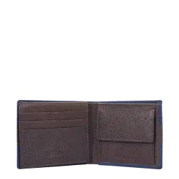 Eske Tristan Blue & Black Color Block Bi-Fold Wallets For Men image 5