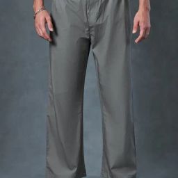Bewakoof Grey Cotton Relaxed Fit Nightwear Pyjamas-image-51