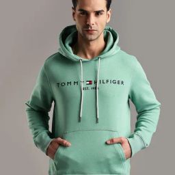 Tommy Hilfiger Frosted Evergreen Embroidered Logo Regular Fit Cotton Sweatshirt-image-68