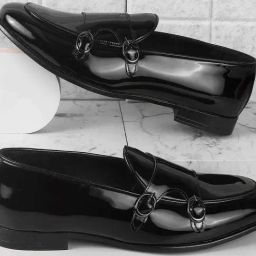 Metro Men's Black Monk Shoes-picture-33