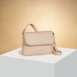 Forever Glam by Pantaloons Light Beige Solid Sling Handbag-22